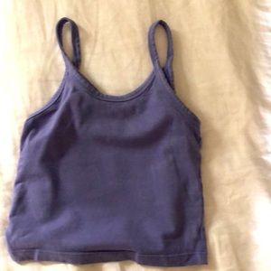 Periwinkle crop tank